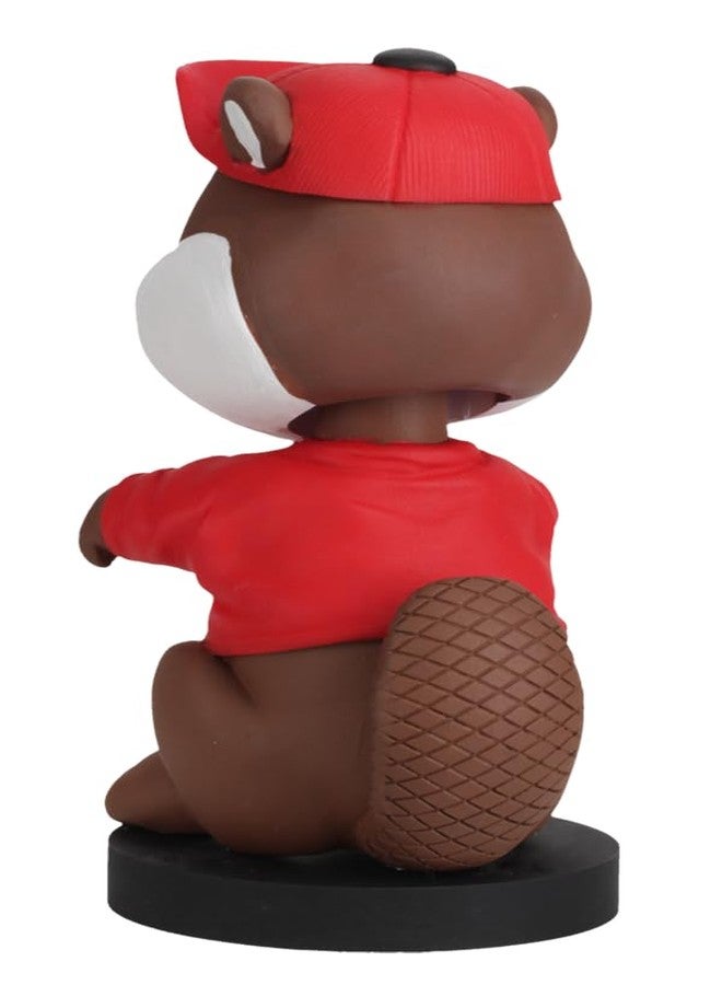 Buc-ee's دمية رأس هزازة للوحة القيادة من بوكيز، طولها 6.5 بوصة - بيفر - Image 4
